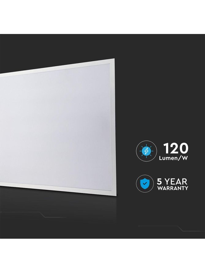 Panel LED V-TAC 40W 600x600 LED Backlight 33mm 120Lm/W Zasilacz PHILIPS VT-61040 4000K 4800lm 5 Lat Gwarancji