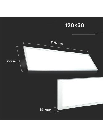 Panel LED V-TAC 45W 1200x300 PMMA VT-12030 3000K 3600lm 2