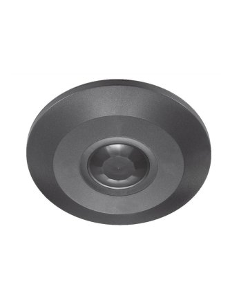 Czujnik Ruchu 360st V-TAC Natynkowy Sufitowy SLIM 24mm Czarny FULL BLACK V-TAC VT-8027