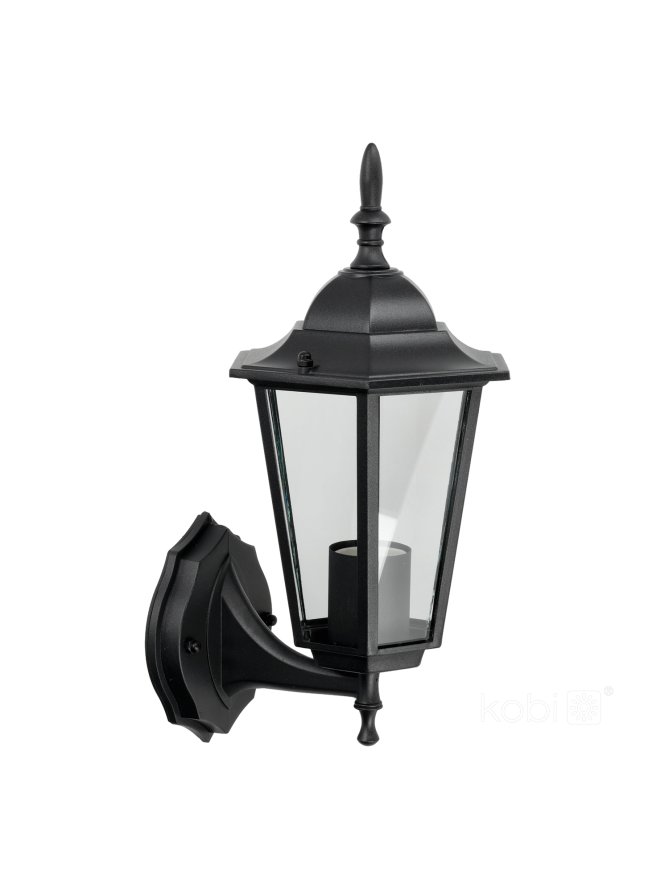 Kinkiet ogrodowy LO4101 1xE27 IP54 czarny Kobi