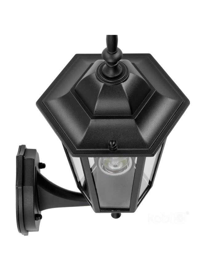 Kinkiet ogrodowy LO4101 1xE27 IP54 czarny Kobi