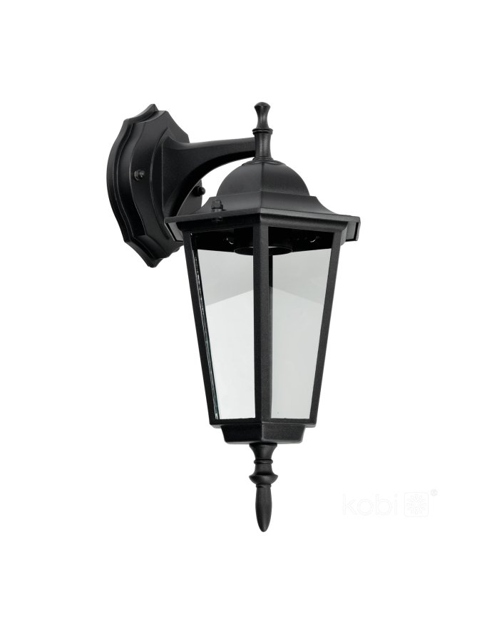 Kinkiet ogrodowy LO4102 1xE27 IP54 czarny Kobi