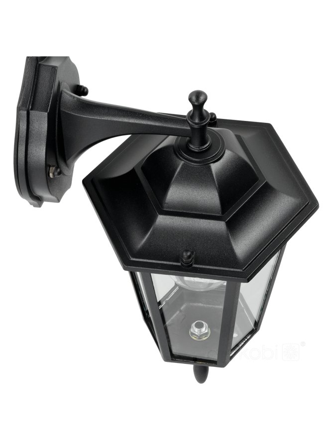 Kinkiet ogrodowy LO4102 1xE27 IP54 czarny Kobi