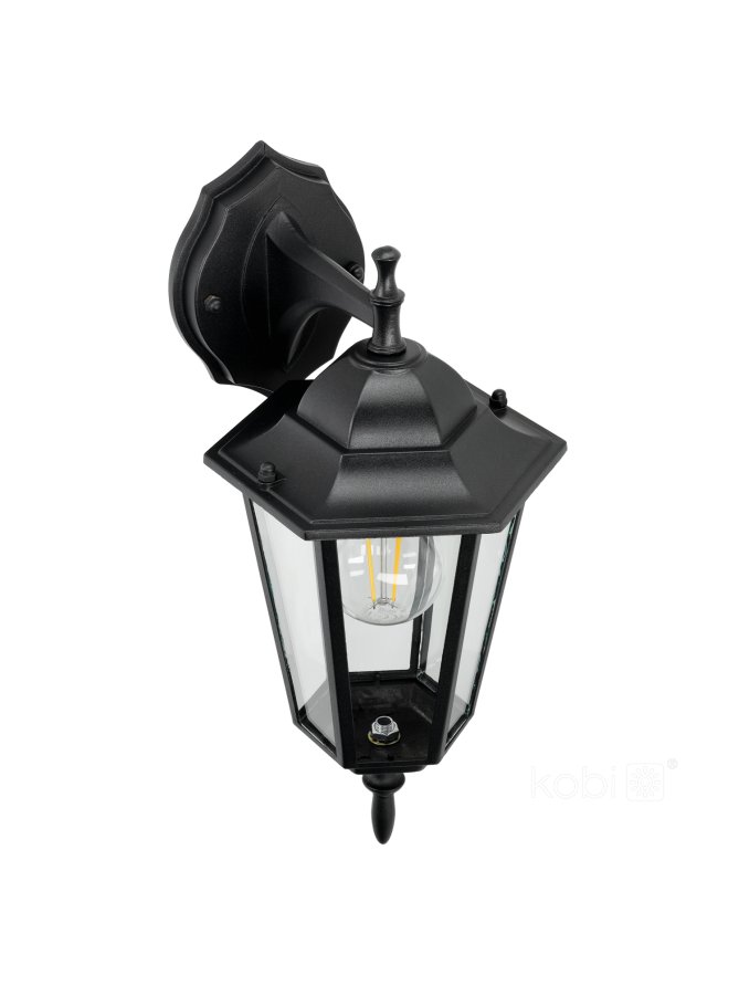 Kinkiet ogrodowy LO4102 1xE27 IP54 czarny Kobi