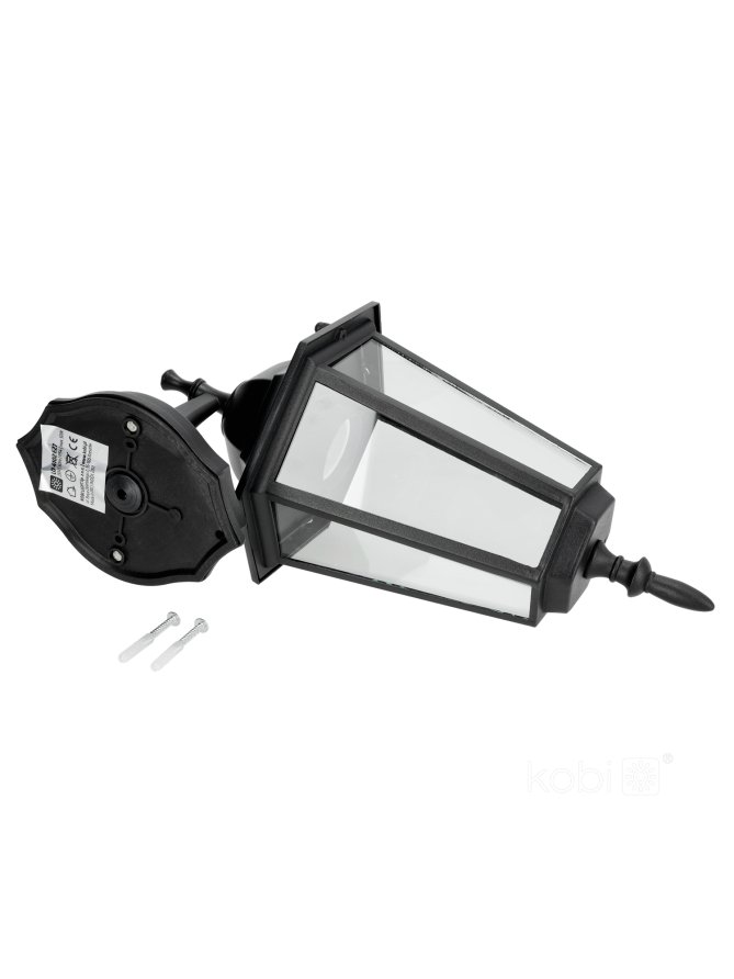 Kinkiet ogrodowy LO4102 1xE27 IP54 czarny Kobi