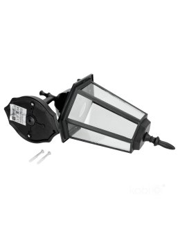 Kinkiet ogrodowy LO4102 1xE27 IP54 czarny Kobi