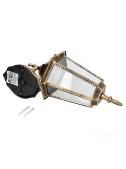 Kinkiet ogrodowy LO4102 1xE27 IP54 złoty Kobi