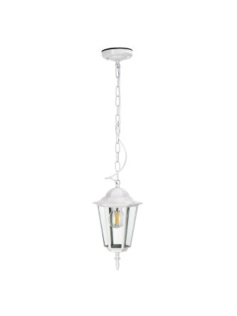 Lampa wisząca ogrodowa LO4105 1xE27 IP54 biała Kobi
