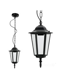Lampa wisząca ogrodowa LO4105 1xE27 IP54 czarna Kobi