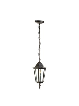 Lampa wisząca ogrodowa LO4105 1xE27 IP54 czarna Kobi