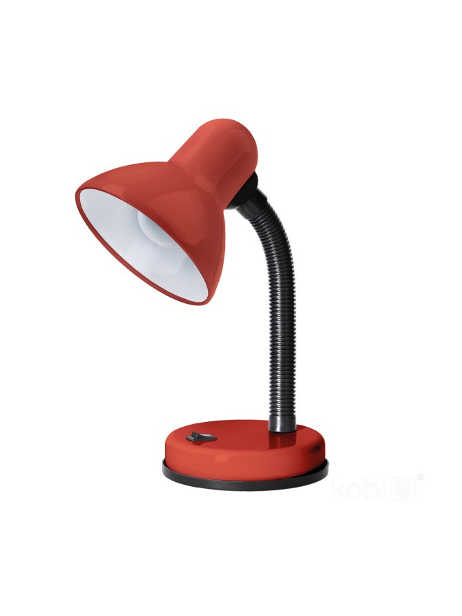 Lampka biurkowa ŚMIESZEK 1xE27 czerwona Kobi