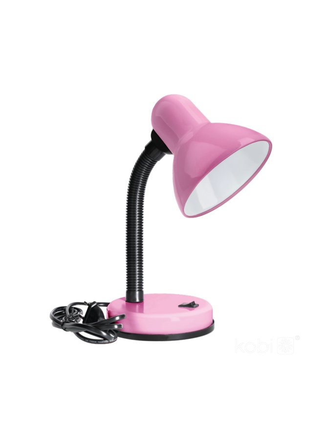 Lampka biurkowa ŚMIESZEK 1xE27 różowa Kobi