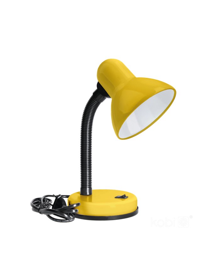 Lampka biurkowa ŚMIESZEK 1xE27 żółta Kobi