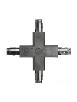 Łącznik do szynoprzewodu 3-obwodowy X zewnętrzny czarny Kobi