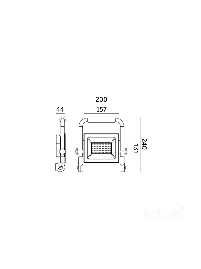 Naświetlacz LED TIGRA PORTABLE 50W 4000K IP54 Kobi