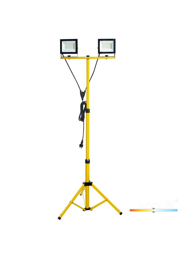 Naświetlacz LED TIGRA TRIPOD 2x50W 4000K IP54 Kobi
