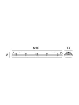 Oprawa hermetyczna HERMETIC 1x120 IP65 Kobi