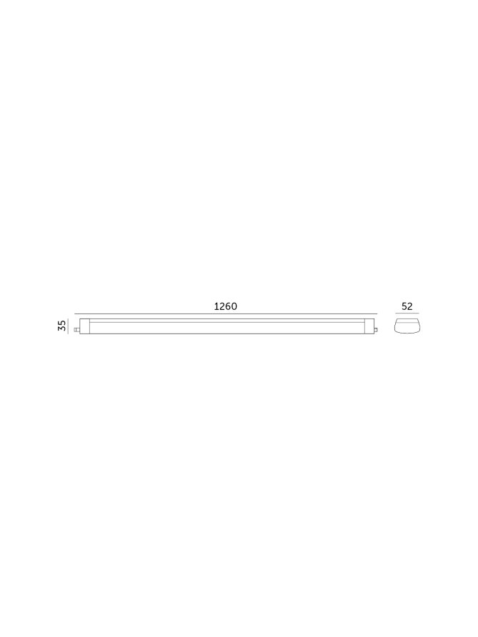 Oprawa hermetyczna LED CORTEZ FC 36W 4000K IP65 Kobi