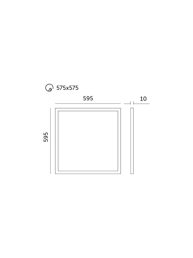 Panel LED BALIS 40W 60x60 4000K biały Kobi