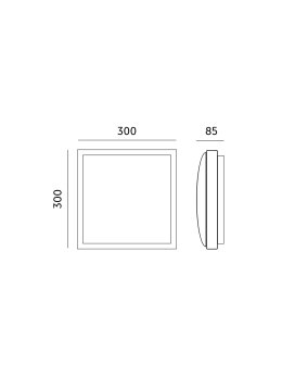 Plafon SAMIRA S 2xE27 chrom Kobi