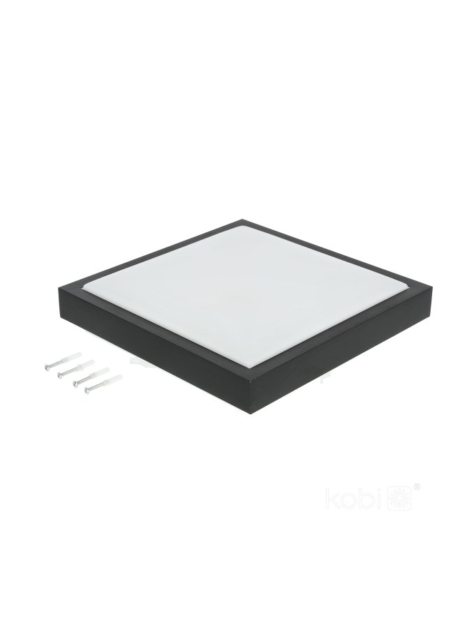Plafon SAMIRA S 2xE27 czarny Kobi