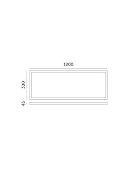 Ramka 45mm do panelu LED 30x120 klik Kobi