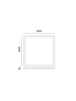 Ramka 45mm do panelu LED 60x60 klik Kobi