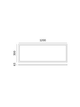 Ramka 63mm do panelu LED 30x120 klik Kobi