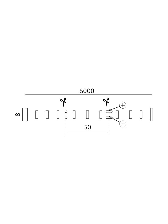 Taśma LED TRAMO 300 2835 5m zielona IP20 Kobi