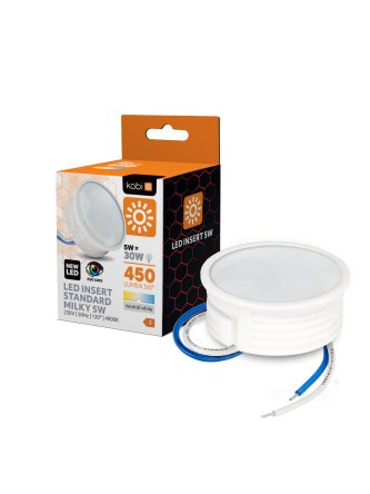 Wkład LED INSERT 5W 4000K mleczny Kobi