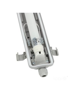Zestaw HERMETIC 1x120 + LED T8 18W 4000K IP65 Kobi