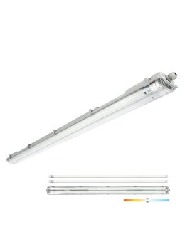 Zestaw HERMETIC 2x120 G2 + 2x LED T8 18W 120cm 4000K KOBI