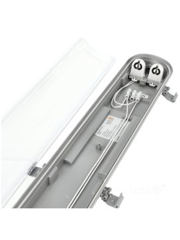 Zestaw HERMETIC 2x120 G2 + 2x LED T8 18W 120cm 6500K KOBI
