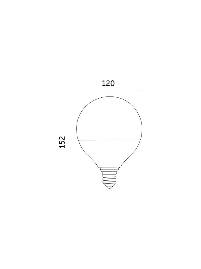 Żarówka LED G120 24W E27 3000K Kobi