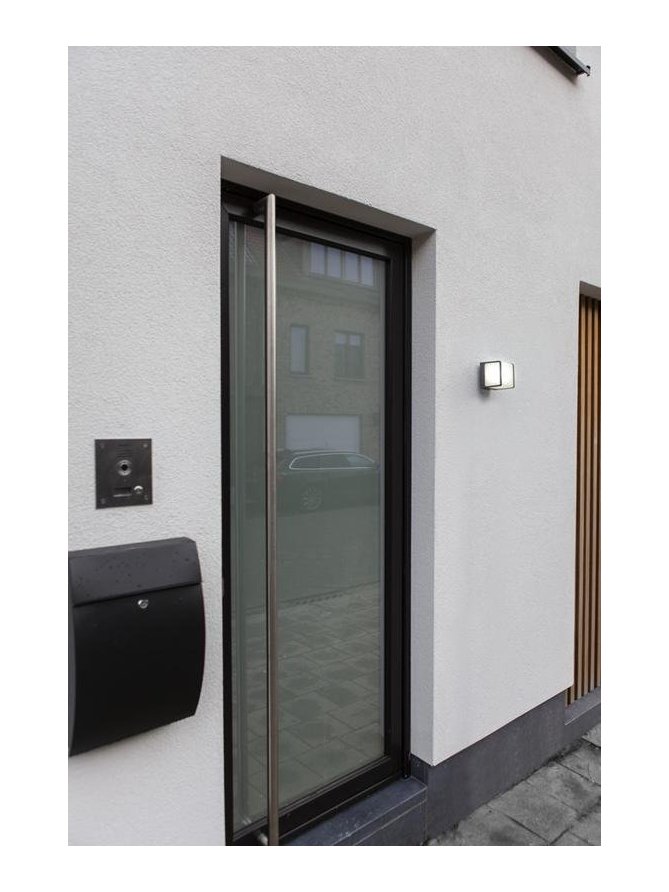 Kinkiet ogrodowy kwadra kostka LED mleczny klosz - LEDco.pl