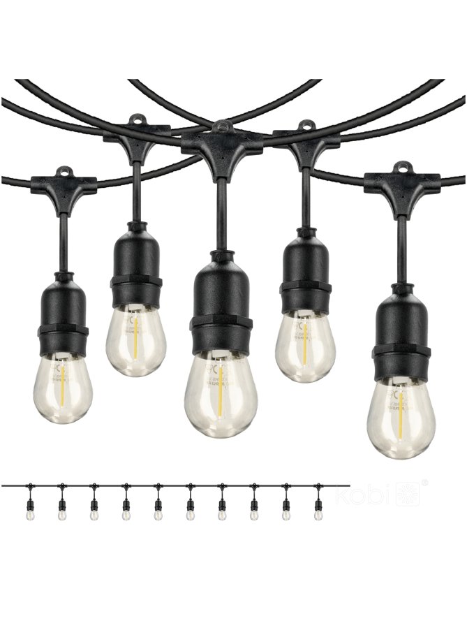 Girlanda BAJA LED SET 10x1W 10m  E27 Kobi Design