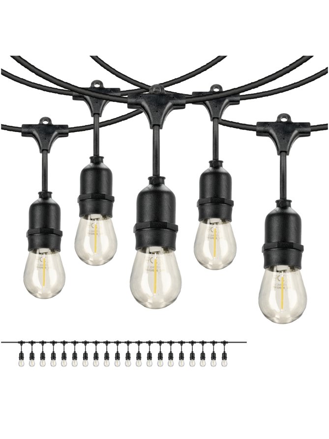 Girlanda BAJA LED SET 20x1W E27 10m  Kobi Design