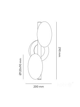 Kinkiet ELIPSE ELEGANCE K 2xG9 Kobi Design