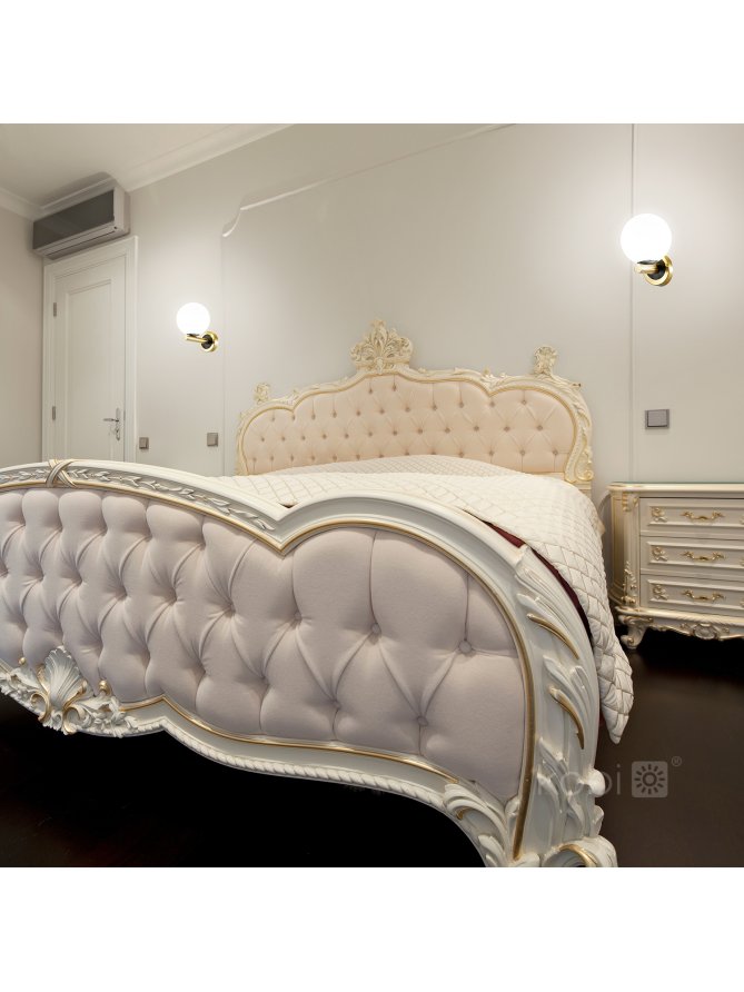 Kinkiet GLOBE ELEGANCE BL GOLD K 1xG9 Kobi Design