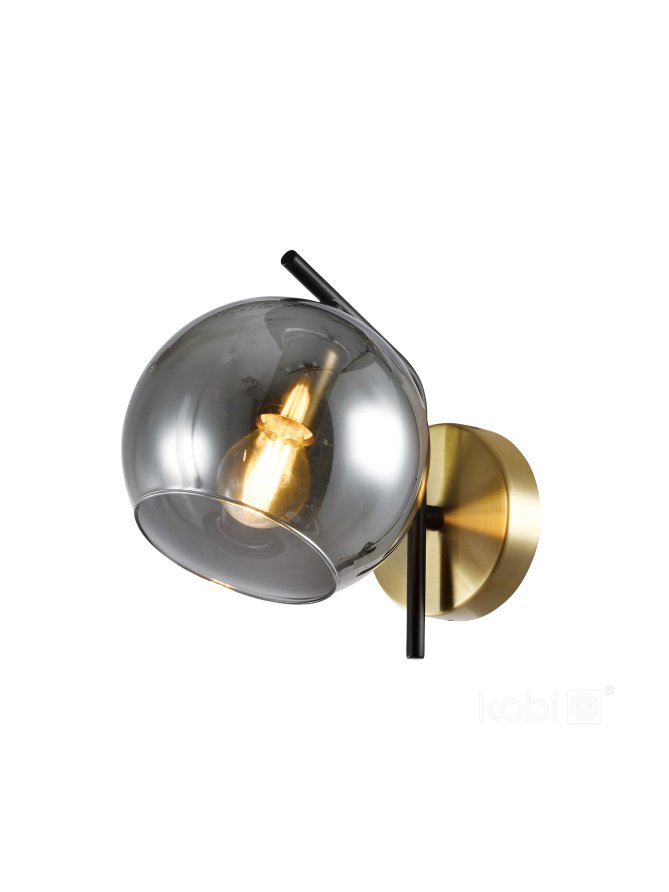 Kinkiet GLOBE ELEGANCE SMOKE K 1xE14 Kobi Design