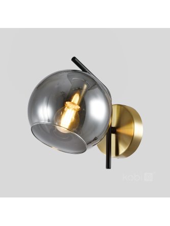 Kinkiet GLOBE ELEGANCE SMOKE K 1xE14 Kobi Design 2