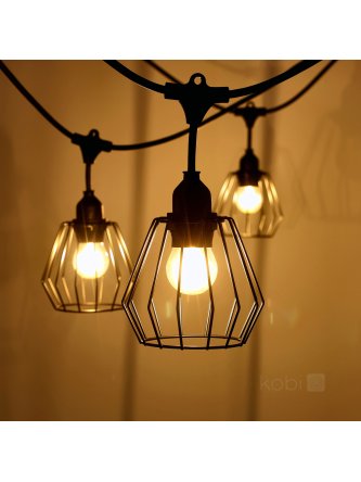 Klosz do zestawu CRETE LS D1 czarny 5 sztuk Kobi Design 2