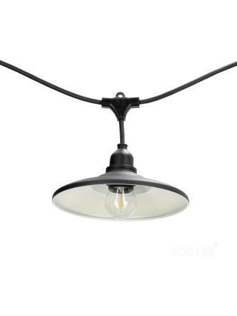 Klosz do zestawu CRETE LS M2 czarny 5 sztuk Kobi Design