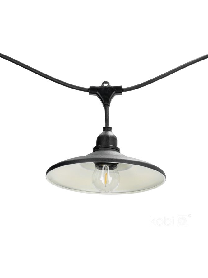 Klosz do zestawu CRETE LS M2 czarny 5 sztuk Kobi Design