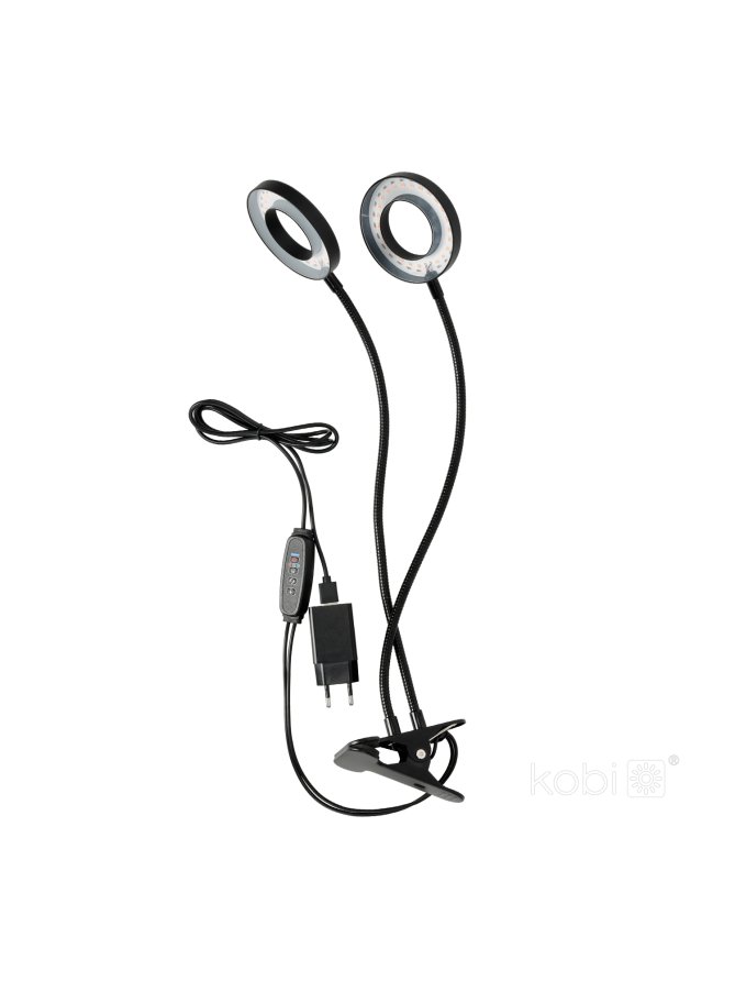Lampa do roślin LED VITARO RING 2 CLIP 8W Kobi Design