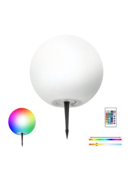 Lampa ogrodowa Solar LED GARDEN BALL 30cm 3000K+RGB Kobi Design