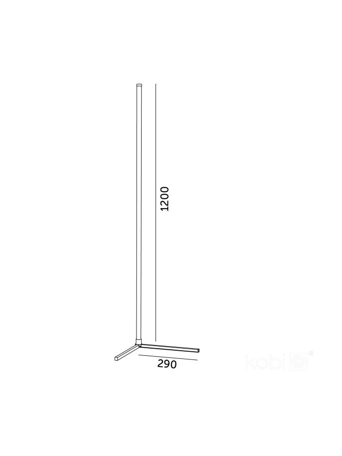 Lampa podłogowa PLAY SL 6W RGB Kobi Design