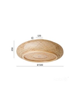 Lampa sufitowa BOHO BULI M 1xE27 Kobi Design