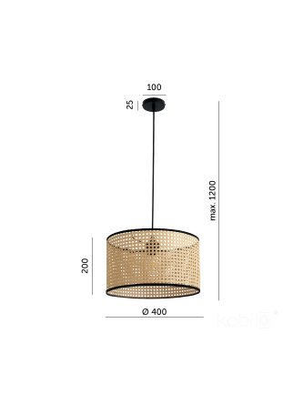 Lampa sufitowa BOHO RENNI B 1xE27 Kobi Design 2