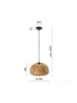 Lampa wisząca BOHO BAKU S 1xE27 Kobi Design